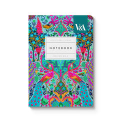 Peacock neon A6 notebook